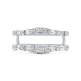 0.70ct 14k White Gold Diamond Lady's Ring Guard