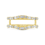 0.70ct 14k Yellow Gold Diamond Lady's Ring Guard