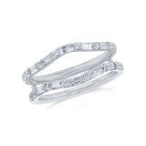 0.60ct 14k White Gold Diamond Lady's Ring Guard