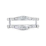 0.60ct 14k White Gold Diamond Lady's Ring Guard