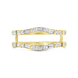 0.60ct 14k Yellow Gold Diamond Lady's Ring Guard