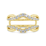 0.70ct 14k White Gold Diamond Lady's Ring Guard