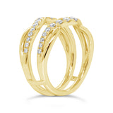 0.70ct 14k White Gold Diamond Lady's Ring Guard