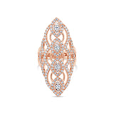 1.59ct 14k Rose Gold Diamond Lady's Ring