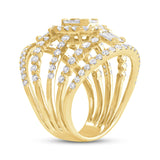 2.56ct 14k Yellow Gold Diamond Lady's Ring