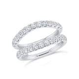 1.21ct 14k White Gold Diamond Lady's Ring Guard