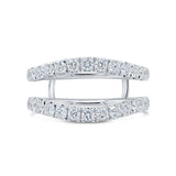 1.21ct 14k White Gold Diamond Lady's Ring Guard