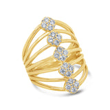 0.68ct 14k Yellow Gold Diamond Lady's Ring