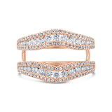 1.08ct 14k Rose Gold Diamond Lady's Ring Guard