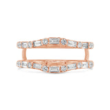0.70ct 14k Rose Gold Diamond Lady's Ring Guard