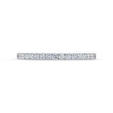 0.40ct 18k White Gold Diamond Lady's Band Size 6.5