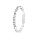 0.40ct 18k White Gold Diamond Lady's Band Size 6.5