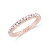 0.46ct 14k Rose Gold Diamond Lady's Band Size 6