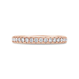 0.46ct 14k Rose Gold Diamond Lady's Band Size 6