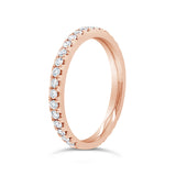 0.46ct 14k Rose Gold Diamond Lady's Band Size 6