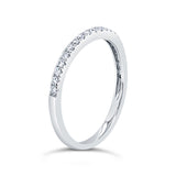 0.17ct 18k White Gold Diamond Lady's Band Size 5.75