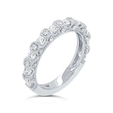 0.56ct 14k White Gold Diamond Lady's Band Size 4.5