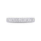 0.56ct 14k White Gold Diamond Lady's Band Size 4.5