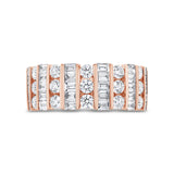 1.65ct 14k Rose Gold Diamond Baguette Lady's Ring