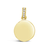 0.02ct 14k Yellow Gold Diamond Pendant