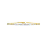 1.45ct 14k Yellow Gold Diamond Bangle