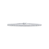 1.45ct 14k White Gold Diamond Bangle