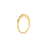 0.12ct 14k Yellow Gold Diamond Lady's Band Size 5