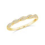 0.12ct 14k Yellow Gold Diamond Lady's Band Size 8