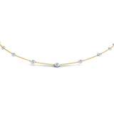 0.85ct 14k Two-tone Gold 18" Diamonds By The Yard Chain