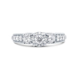 1.02ct 14k White Gold Diamond Engagement Ring