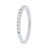 0.43ct 14k White Gold Diamond Lady's Band Size 4.5