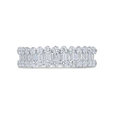 2.54ct 14k White Gold Diamond Baguette Lady's Band Size 8