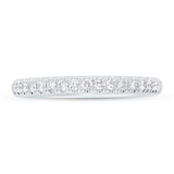 0.25ct 14k White Gold Diamond Lady's Band Size 5.5