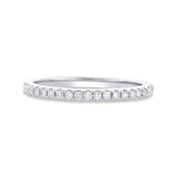 0.22ct 18k White Gold Diamond Lady's Band Size 5
