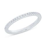 0.25ct 18k White Gold Diamond Lady's Band Size 6.25