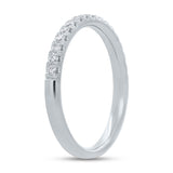 0.25ct 18k White Gold Diamond Lady's Band Size 6.25