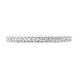 0.19ct 14k White Gold Diamond Lady's Band Size 9.5