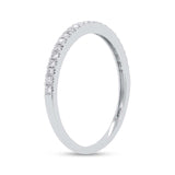 0.19ct 14k White Gold Diamond Lady's Band Size 9.5