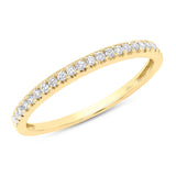 0.19ct 14k Yellow Gold Diamond Lady's Band Size 9.5