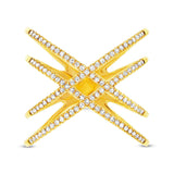 0.32ct 14k Yellow Gold Diamond Lady's Ring Size 9.5