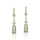 Cirque Petite Dangle Earrings with Green Quartz