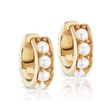 Cirque Chubby Hoops with Pearls