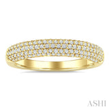 1/2 Ctw Round Cut Diamond Aeris Gold Fashion Band in 14K Yellow Gold