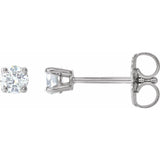 14K White 1/5 CTW Natural Diamond Stud Earrings