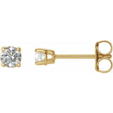 14K Yellow 1/5 CTW Natural Diamond Stud Earrings