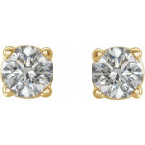 14K Yellow 1/5 CTW Natural Diamond Stud Earrings