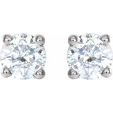 14K White 1/4 CTW Natural Diamond Stud Earrings