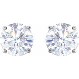 14K White 2 CTW Natural Diamond Stud Earrings