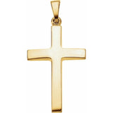 18K Yellow Cross Pendant