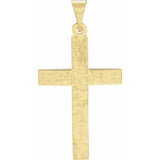 18K Yellow Cross Pendant